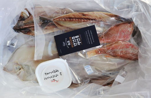 참돔과 반건조생선의 조화, 속초사이버장터에서
