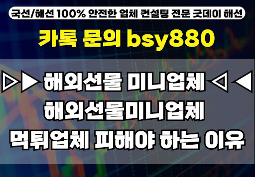 굿데이해선의 해외선물미니계좌업체 사용 후기